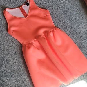 Aqua peach dress